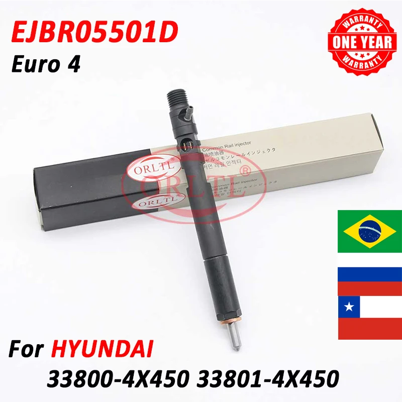 

ORLTL New EJBR05501D Common Rail Injector Nozzle EJB R05501D For HYUNDAI 338004X450 338014X450