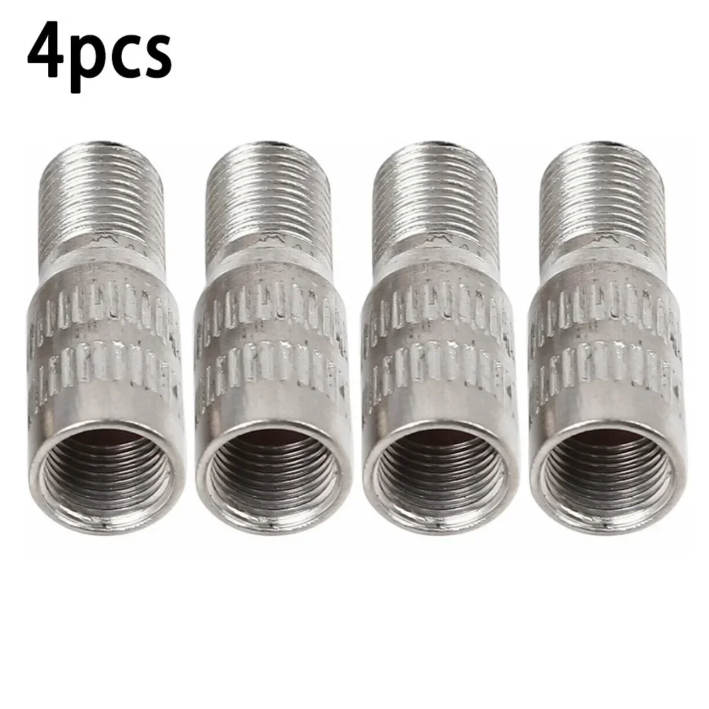 4pcs 27mm Universal Valve Stem Extensions Chrome Tyre Wheel Valve Stem Cap Extension Extender For Car Truck