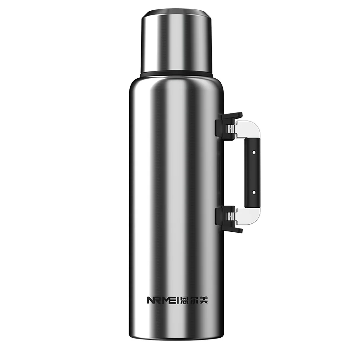 316 Stainless Steel Large Capacity Thermos Water Bottle With Handle And Tea Infuser For Tea Coffee Vaccum Insulated Tumbler 2.5L