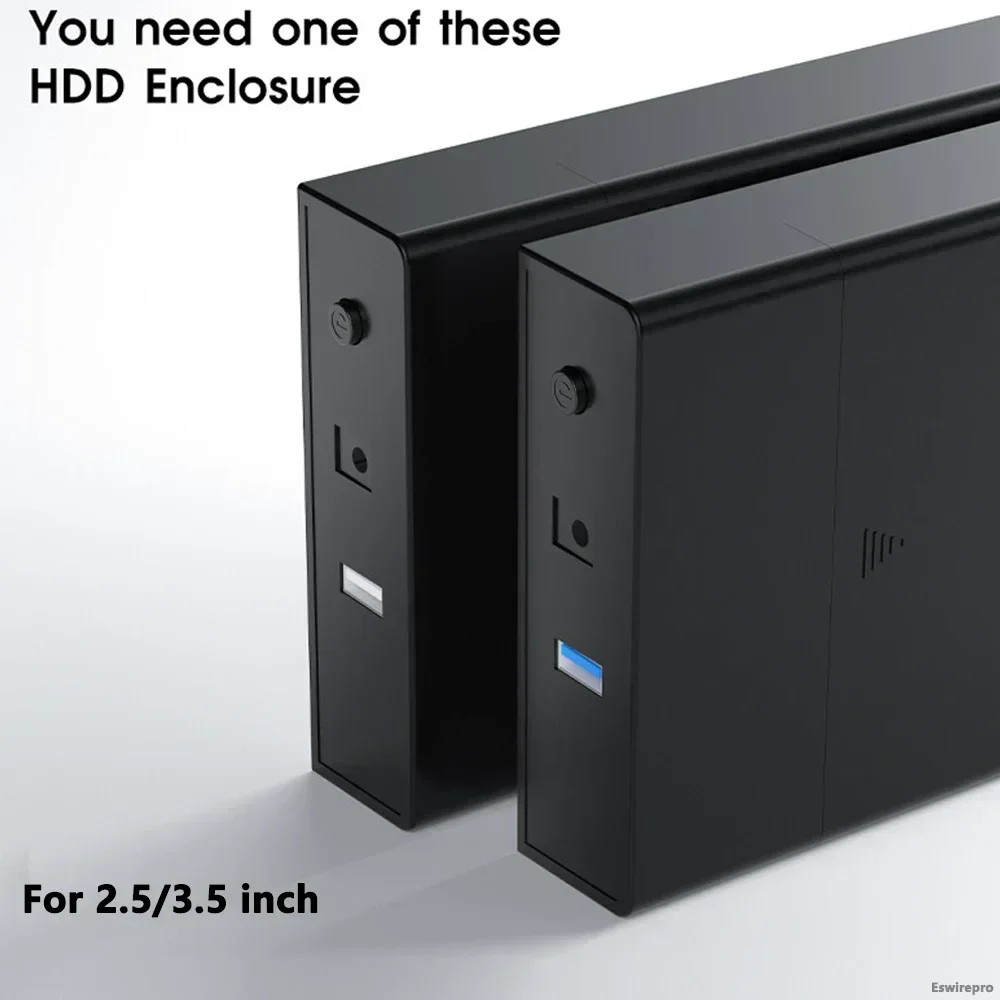 USB3.0 External HDD Case for 2.5 3. 5 inch SSD Hard Drive Box Enclosure up to 18TB SATA to USB 3.0 Hard Disk Case Adapter