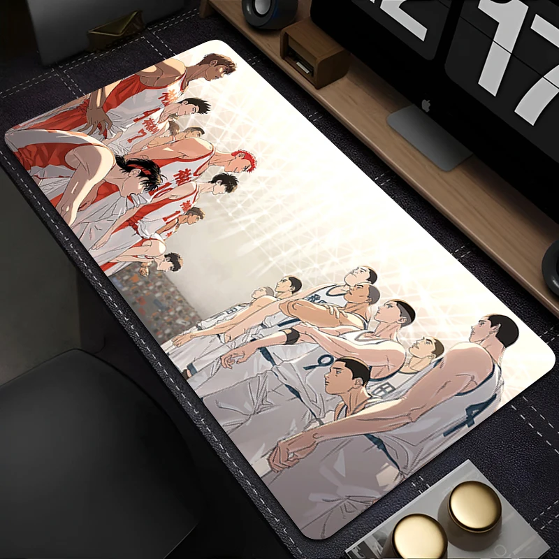 

Japan Anime Slam Dunk Mouse Pad Laptop Basketball Gaming Mousepad PC Cool Gamer Cabinet Keyboard Rug XXL White Extended Desk Mat