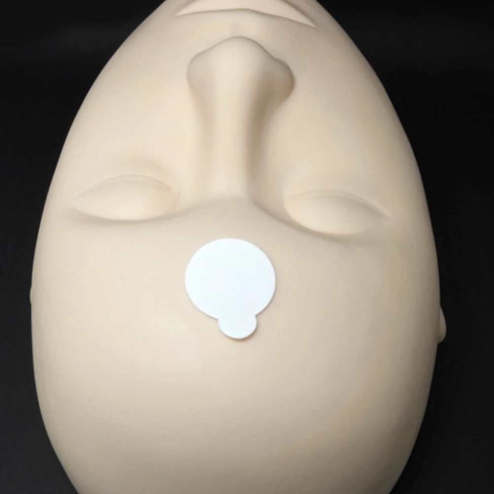 100 قطعة ورقة الاصطناعية رمش الغراء طوقا ملصقات لاصق التجفيف البطيء الغراء الوسادة شكل بيضاوي لاستخدام رمش تمديد الجمال #3