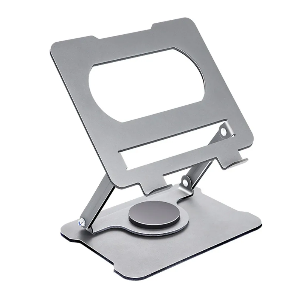 

360 ° Вращающаяся вращающаяся подставка для ноутбука, регулируемый многоугольный держатель для ноутбука, рассеивание тепла, противоскользящий металлический кронштейн для ноутбука