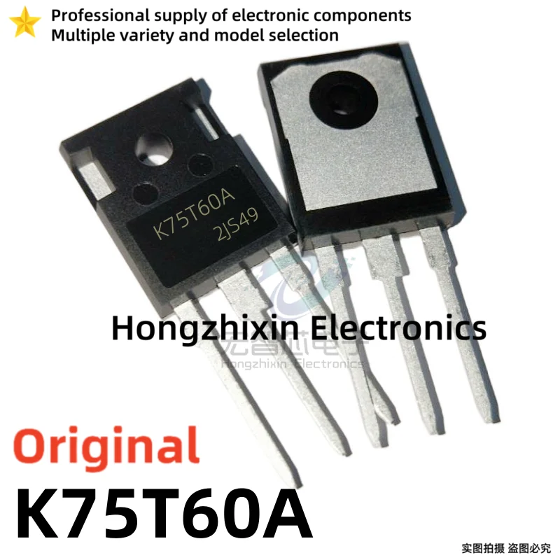 Transistor de alta potencia, 10 piezas, 100% calidad, IKW50N60TA, K50T60A, K50T60, IKW75N60TA, K75T60A, K75T60 TO-247, IGBT