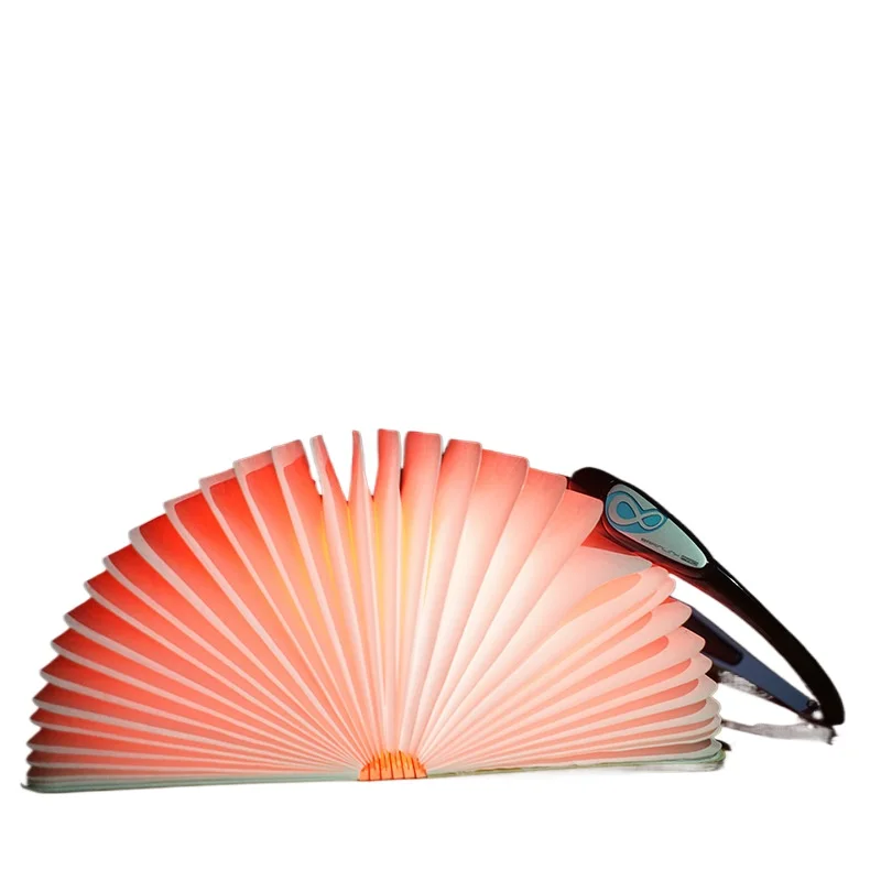 

Brainwave idea control headband book light version led creative portable page folding book light