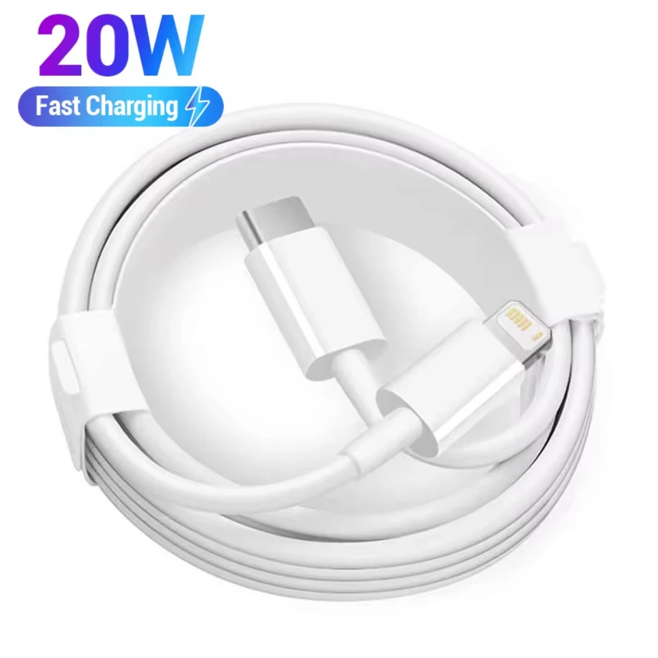 Cable de carga rápida 20W PD USB a Lighting, USB C a Lighting, para Apple iPhone 14 13 12 11 Pro Max X XR Plus, iPad, línea de sincronización de datos