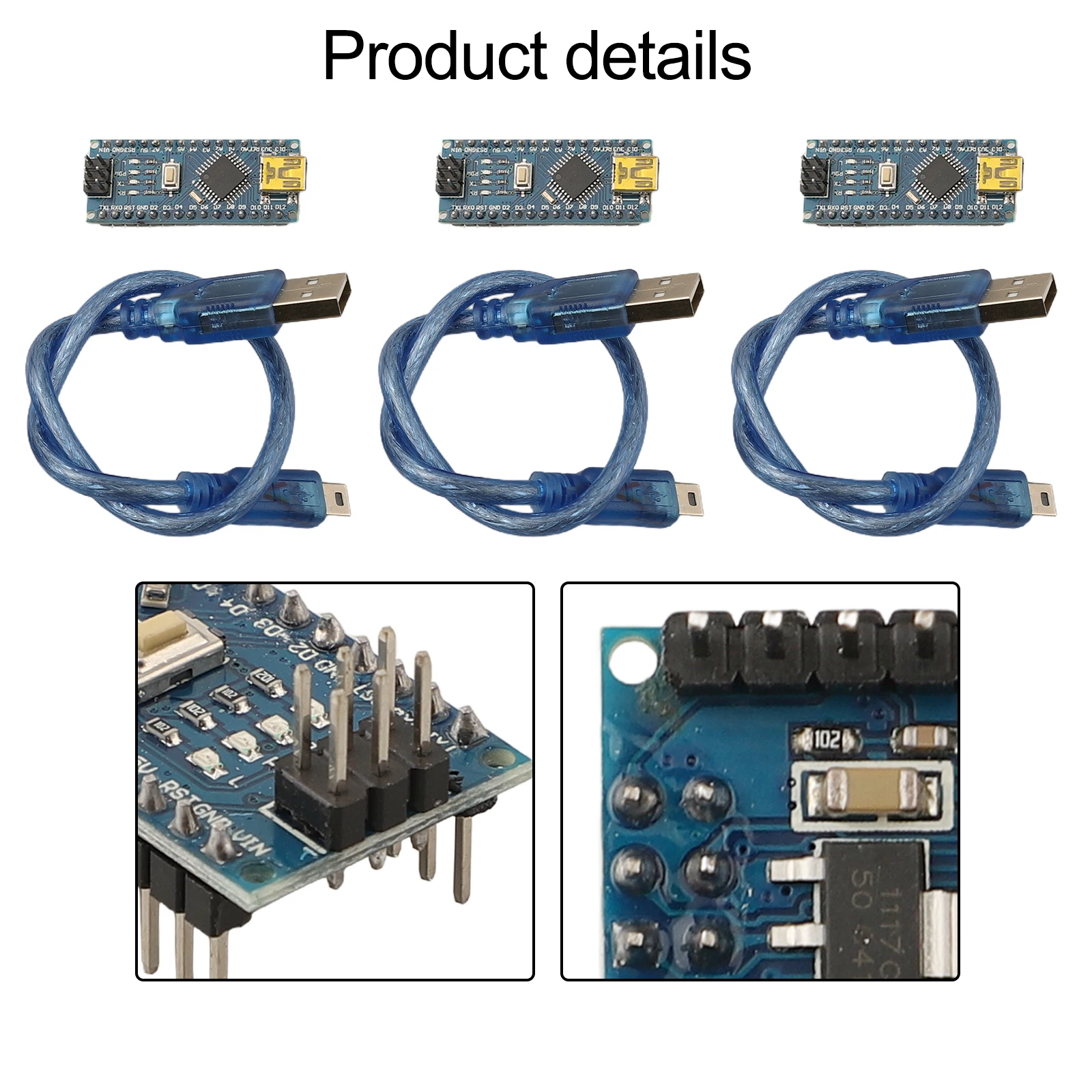 

3 шт. предварительно припаянные для нано-платы с USB-кабелем для Arduino, аксессуар для инструментов для электрооборудования