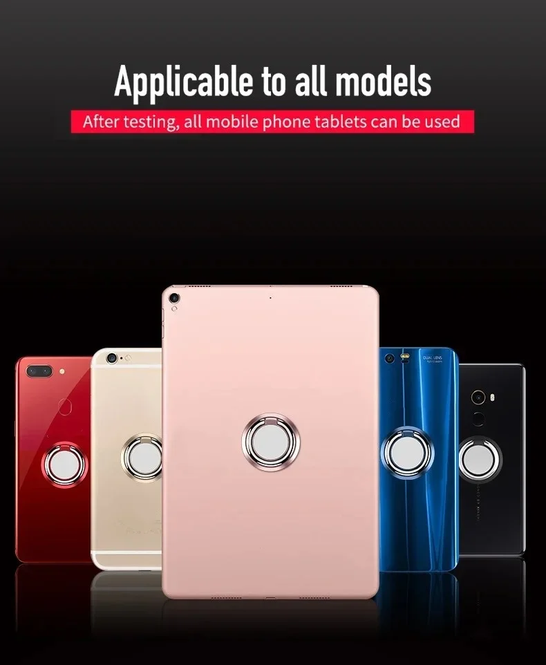 Fingerringhalter, Ständer, Griff, 360° drehbar, für Handy, Auto, magnetische Halterung, Telefon-Rückseite, Aufkleber-Pad, universelle Halterung – Detail 12