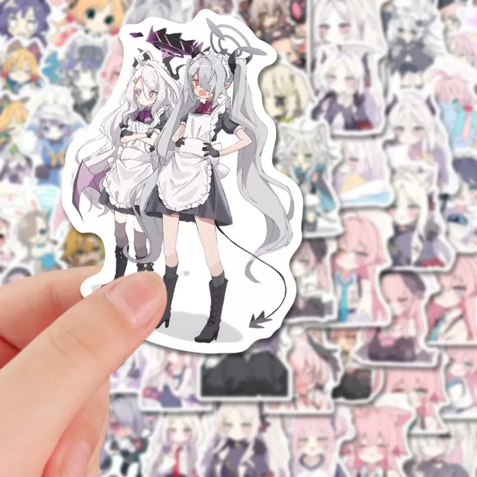 110PCS Anime Blue Archive Sorasaki Hina Girl Stickers For Laptop
