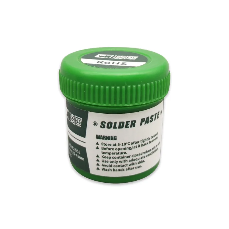 Lead-free Syringe Solder Paste Low High Temperature Flux For Soldering Led Sn42bi58 Sn63 Smd Repair Tin Paste