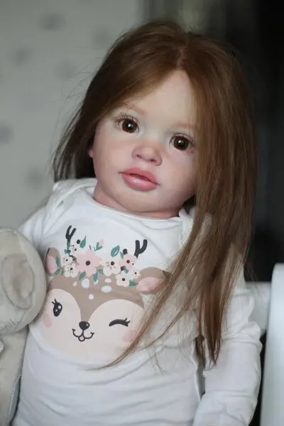 

FBBD Custom Made Limited Supply By Shanshan Already Finished 26inch Reborn Baby Doll Pippa With Hand-Rooted Hair Huge Girl Doll