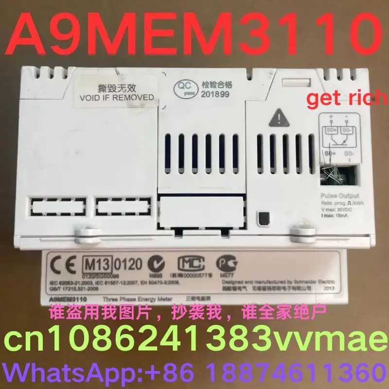 Second-hand test OK Electric energy meter A9MEM3110 iEM3110, A9MEM3210