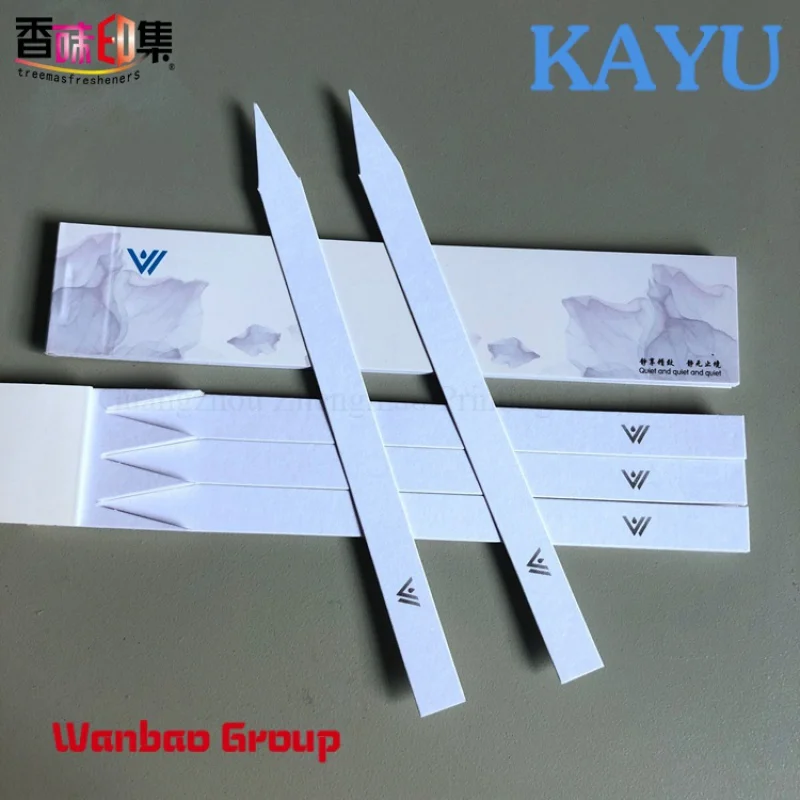 Custom Custom printing Booklet Perfume Blotter cent Paper Strips Perfume Test Paper
