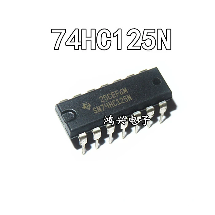 

10pcs New and original SN74HC125N HD74HC125P DIP-14 Buffer - line driver