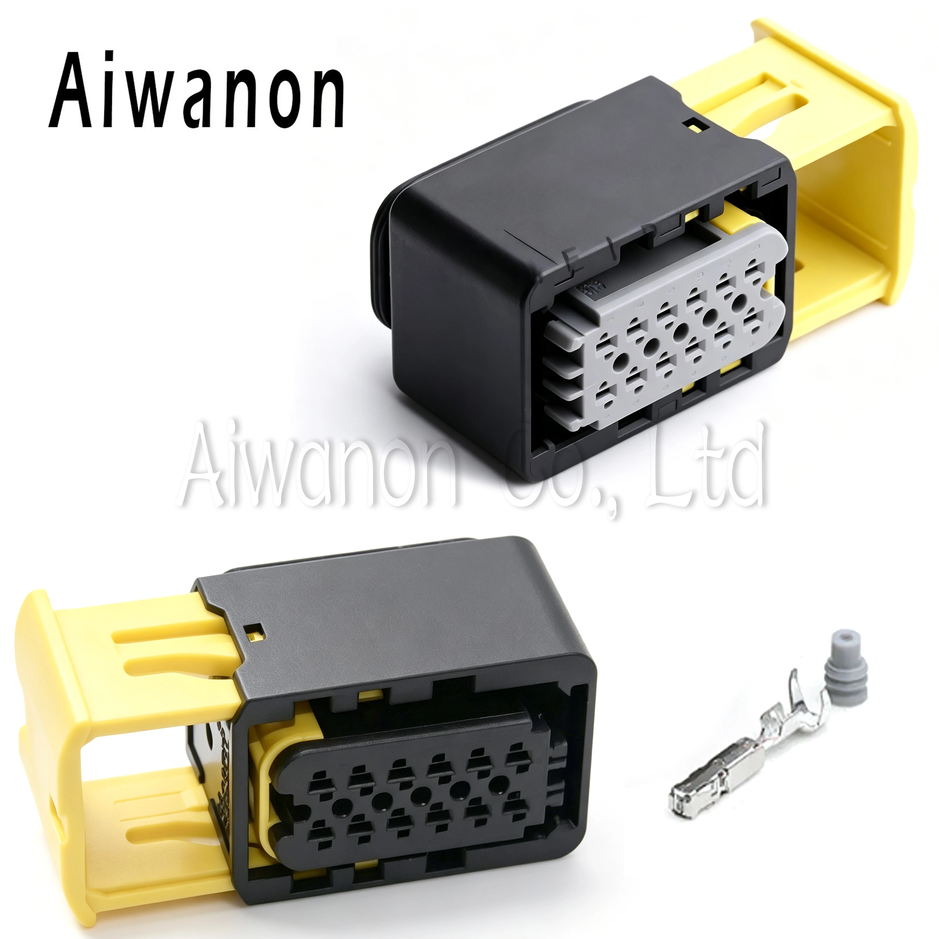 1 Set 12 Pin Waterproof Urea Pump Connector New Energy Urea Tank Male Female Wire Harness Plug 2‑1703639‑1 1‑1703639‑1