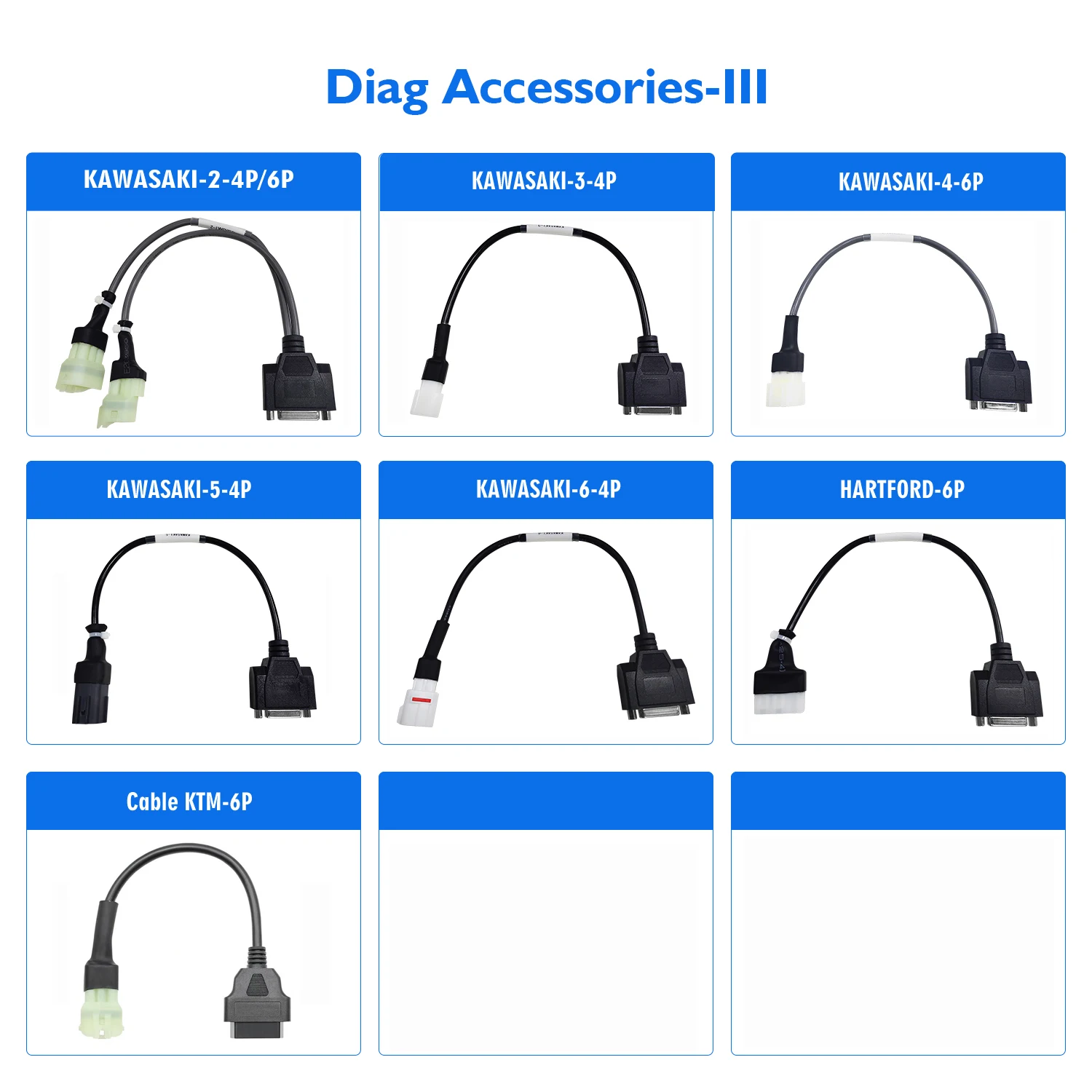 MOTO 18-24  Motorcycle Diagnostic Tool For KAWASAKI Interface For Hartford Cable For KTM Connector For Motors For M100 M100PRO