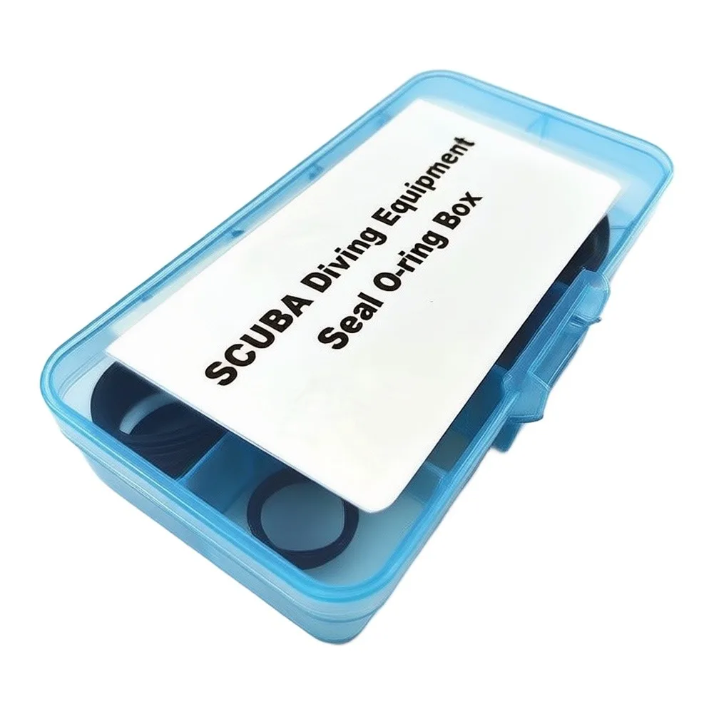 50pcs AS568 O-Ring Kit Nitrile Rubber Black 10 Standard Sizes for Precision Sealing in Diving Gear Repair Applications