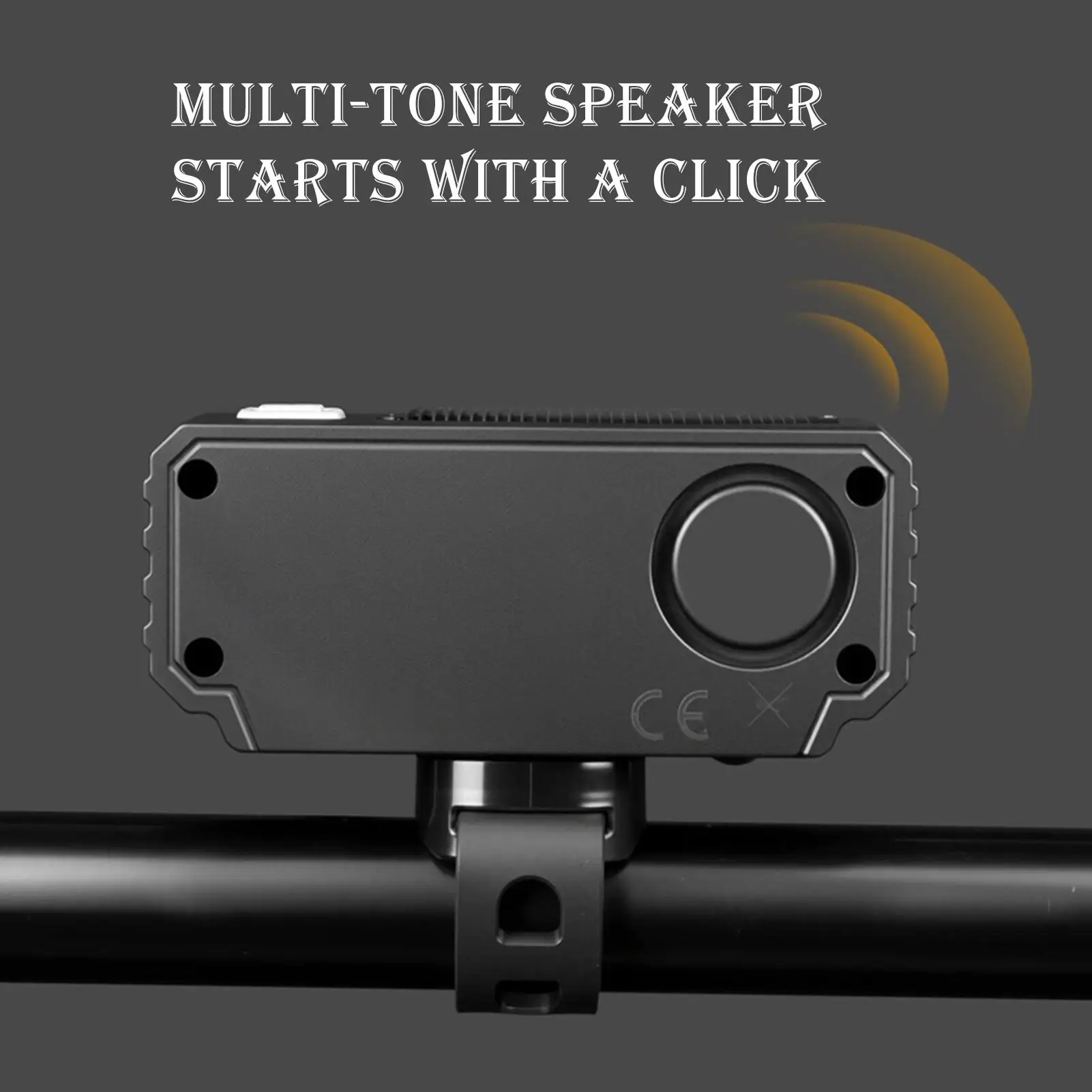 

Bike Headlight Solar Powered 5-Mode With Horn Ultra Bright Bike Headlight Rechargeable For Road Mountain Electric City Cycling