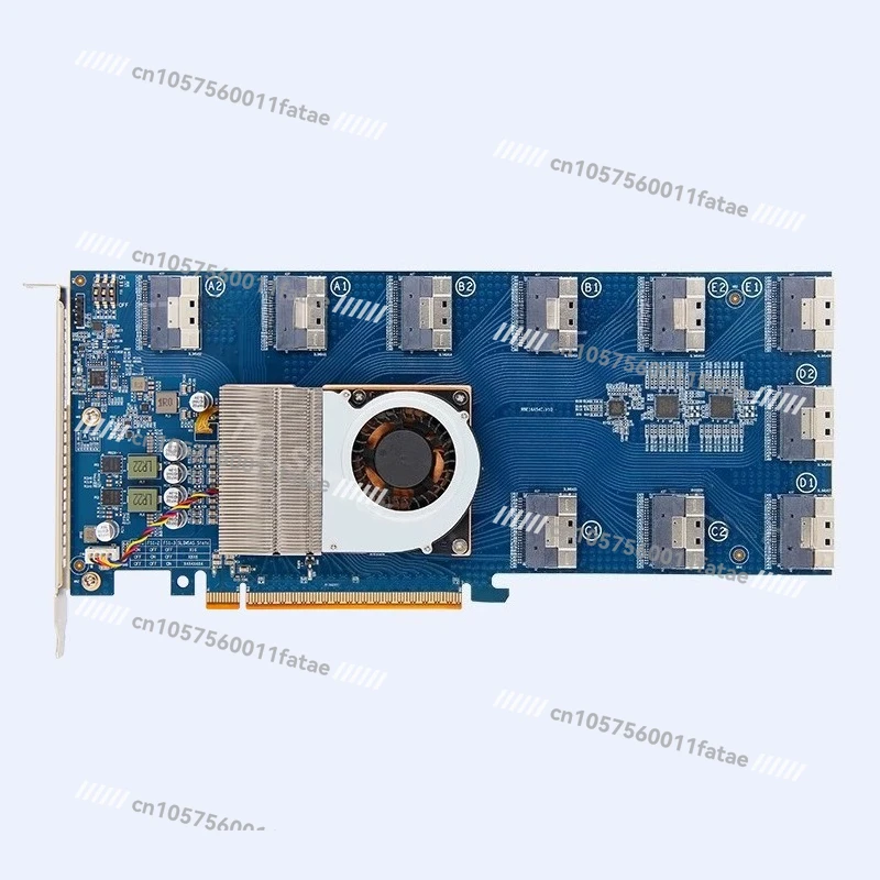 

PLX88096 expansion card/PCIe 4.0/free splitting/X16/SFF8654