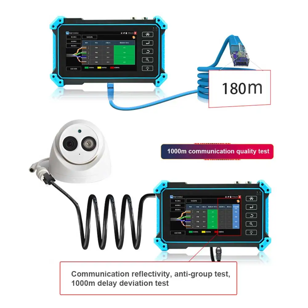 Noyafa Nf-715 IPC CCtv Tester 5.4 Inch 4K 1080P 8MP AHD CVI TV SDI With Hdmi Vga Input Monitor IP Camera Tester Cftv IP Test