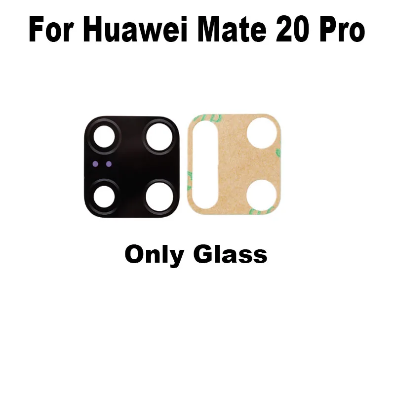 New For Huawei Mate 20 Pro Back Camera Glass Lens Rear Camera Glass With Frame Cover Adhesive Sticker Glue