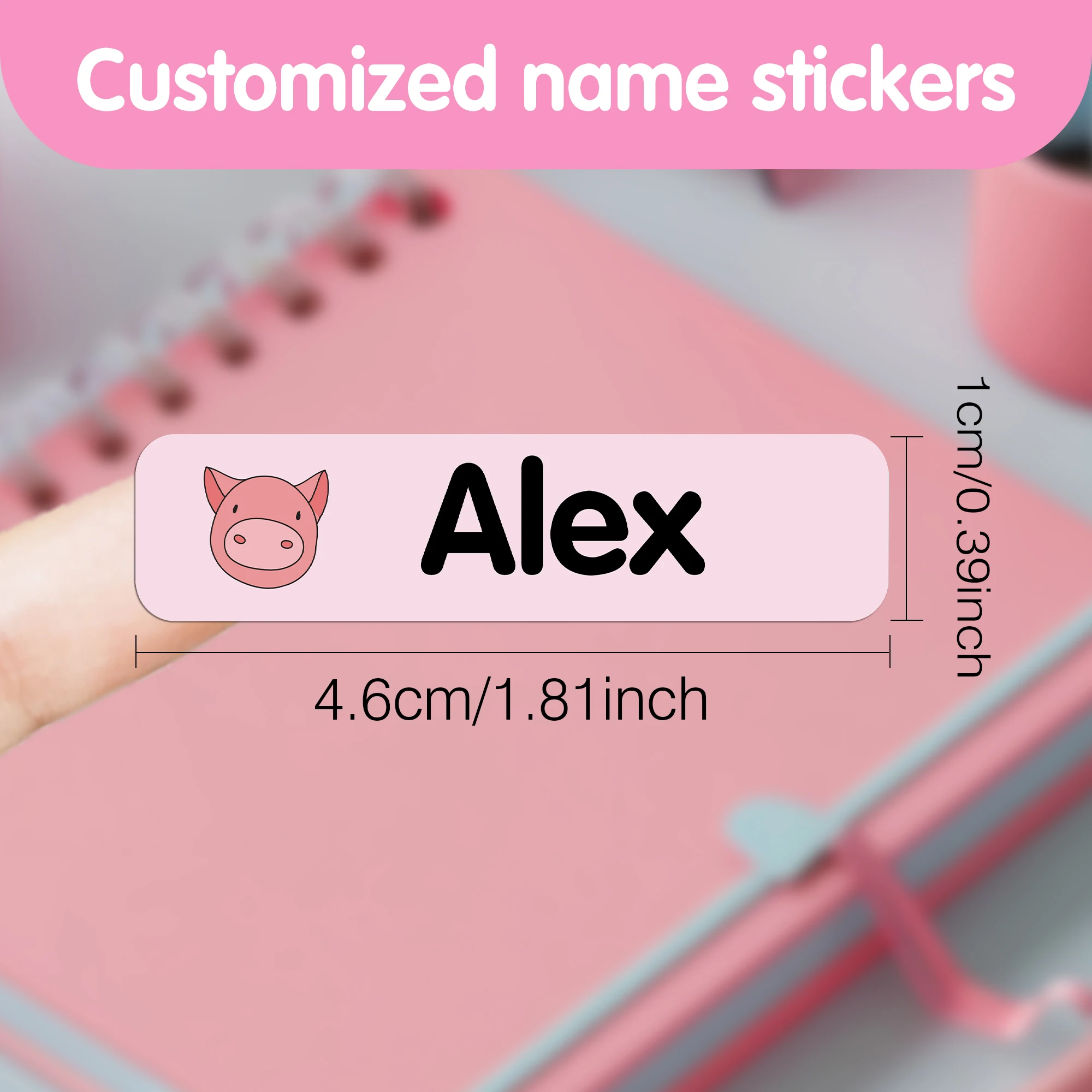 42/126/168pcs animals Tag Customized Tag Name Label Customizable Patches For Uniforms, Sheets, Hats, Shoes, Backpacks