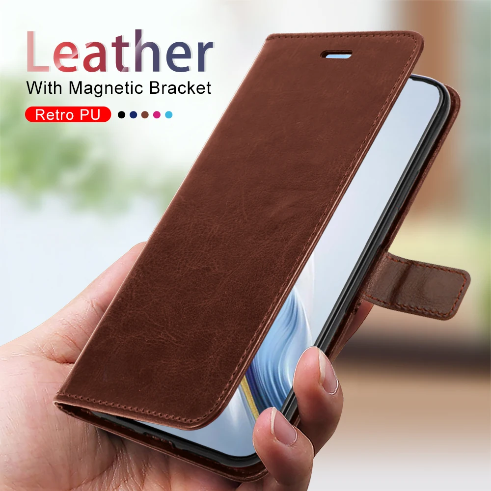 Flip Cover Leather Phone Case For Honor Magic6 Pro Magic 6 6Pro Magic 6Pro 5G 90 GT Book Stand Protection Coques Shell Fundas