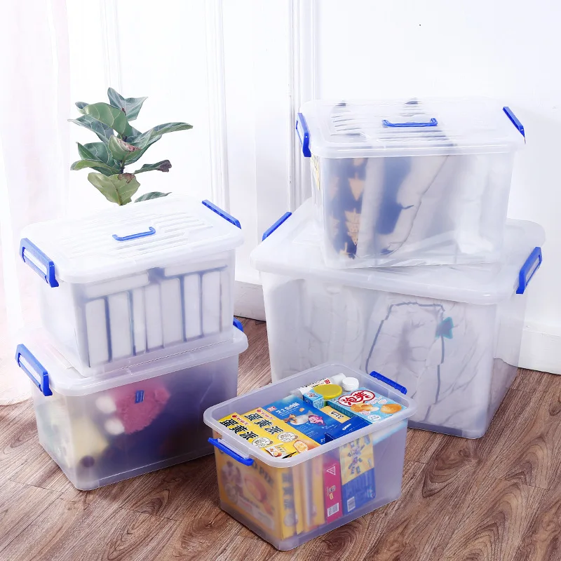 

Customization-Oriented Transparent Large Plastic Storage Box with Detachable Design Household Clothes Sorting Storage Box