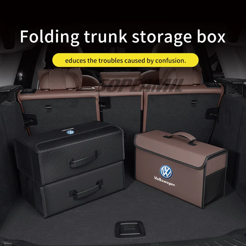 

Car Trunk Storage Box Foldable Stowing Tidying Bag Volkswagen R Arteon GTI Golf Tiguan Touareg Magotan Passat Polo T-ROC Jeeta