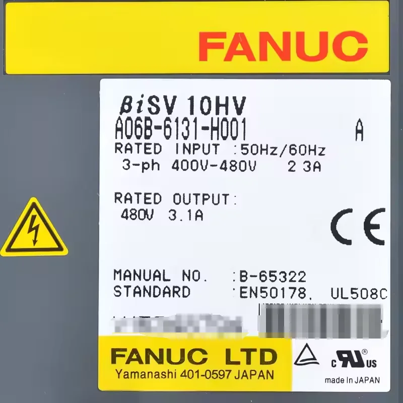 

A06B-6131-H001 Fanuc Servo Drive Amplifier Module Test OK A06B 6131 H001