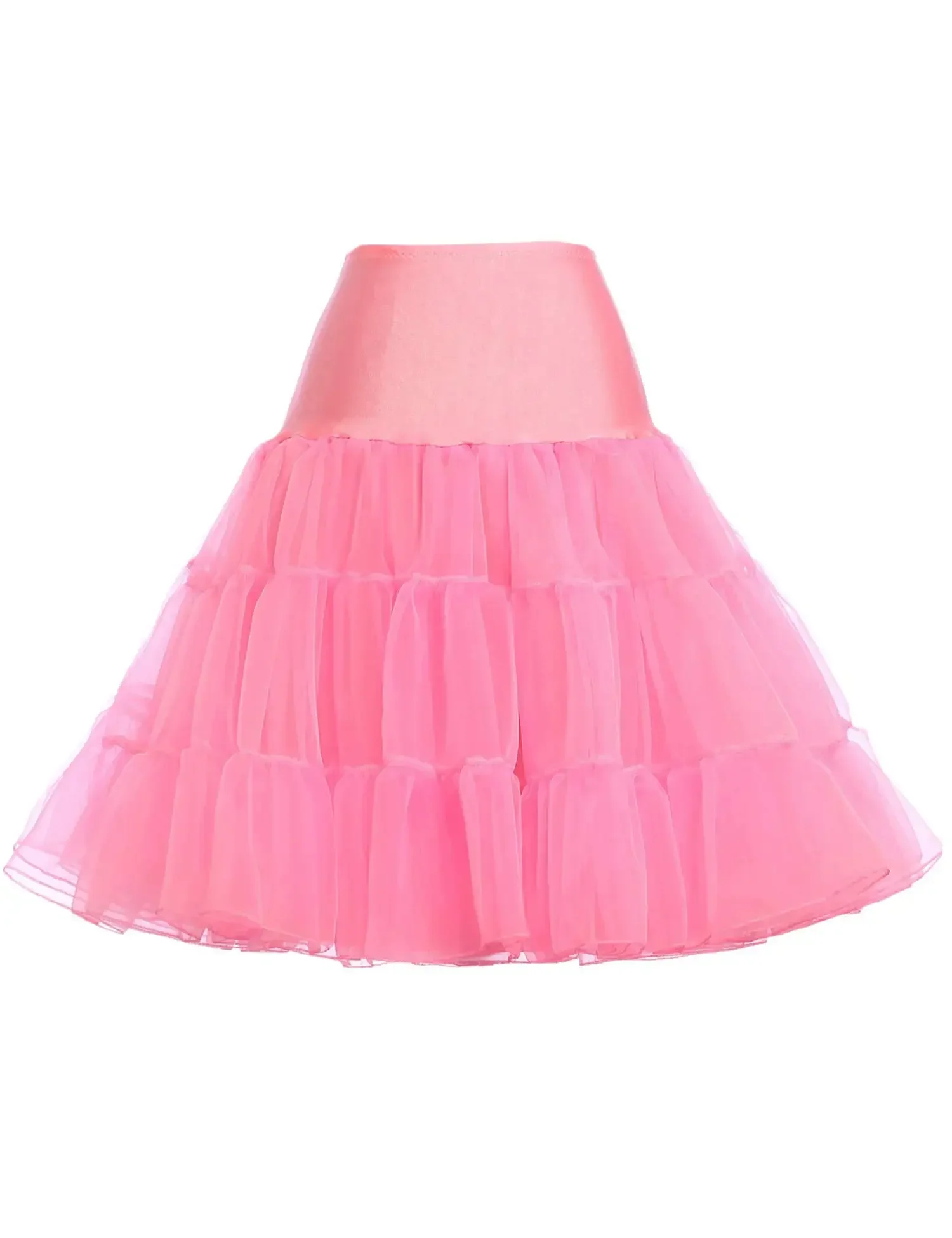 50s Petticoat Skirt Rockabilly Dress Crinoline Tutu Underskirts for Women подъюбник