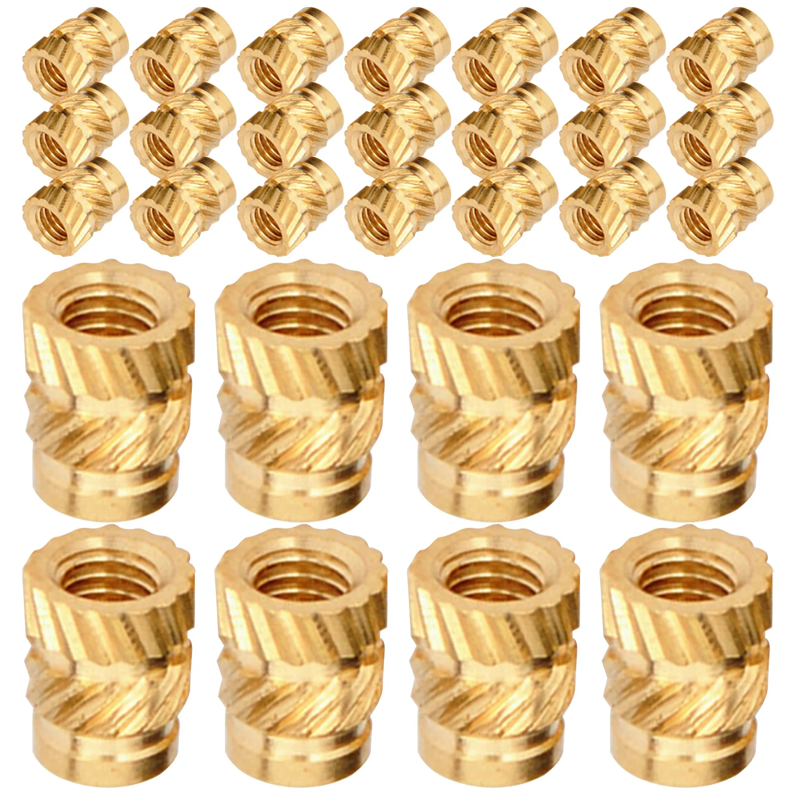 

Knurled Threaded Nut Brass Embedment Insert Heat Resistant Fixing Set for Wood and Plastic