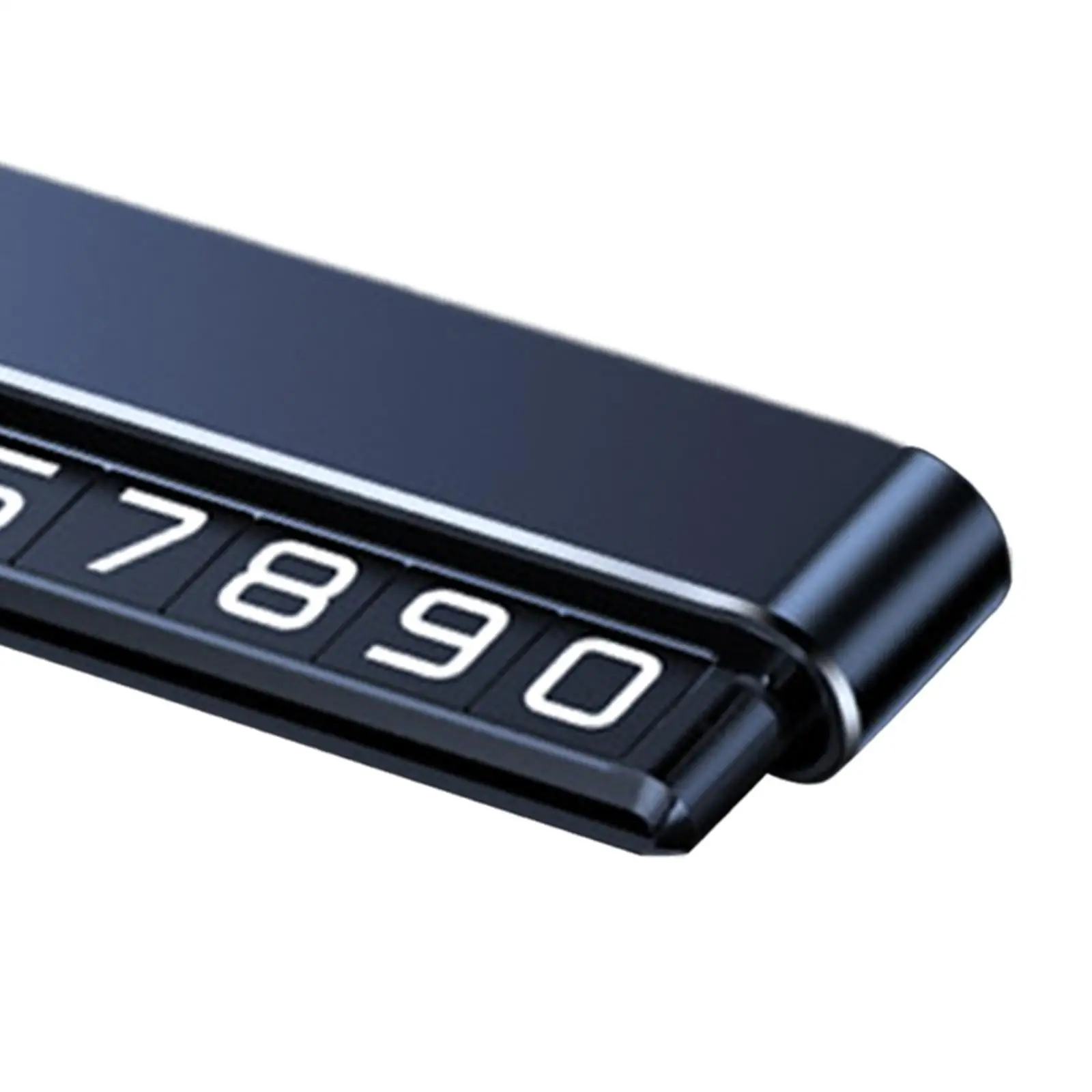 Aluminum Alloy Car Phone Number Card Privacy Protection Dashboard Temporary Parking Number Plate for Vehicles