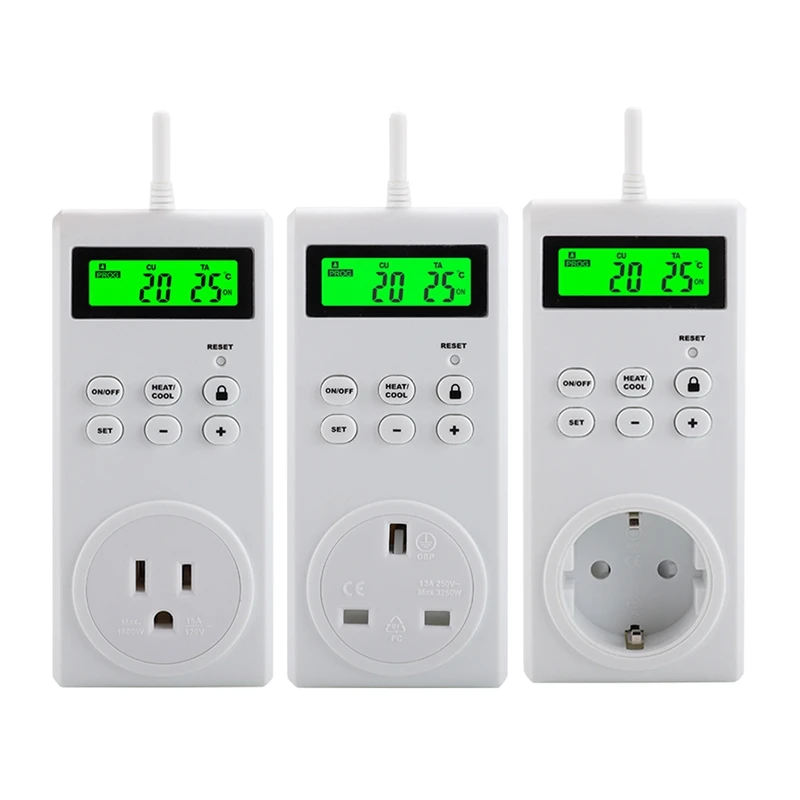 

RISE-Thermostat Socket Digital Electric Thermostat Regulator Temperature Controller Socket Outlet Timer Switch