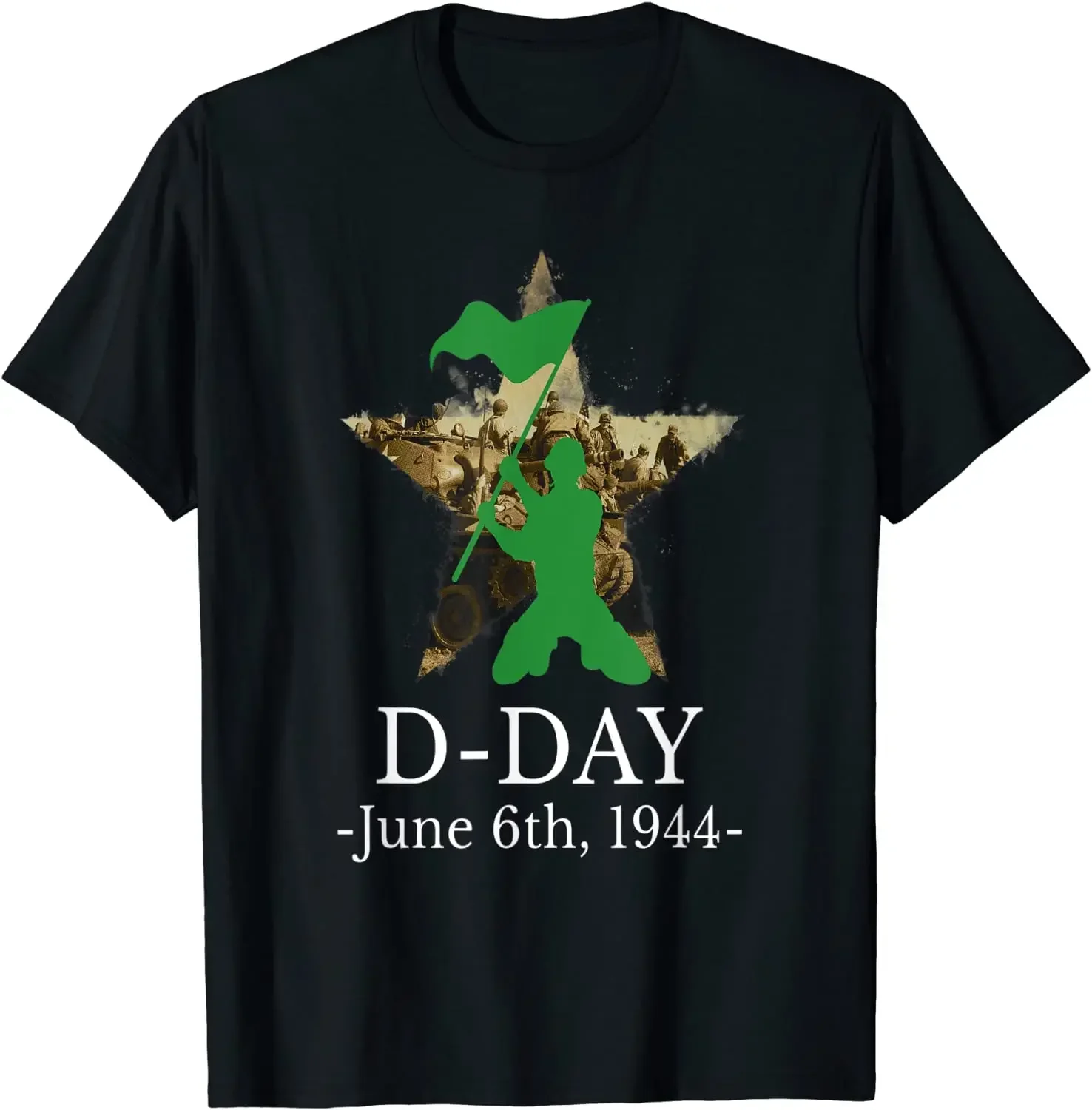 

D-Day Normandy June 6th 1944 WW2 Men T-Shirt Short Sleeve Casual 100% Cotton O-Neck Summer Tees