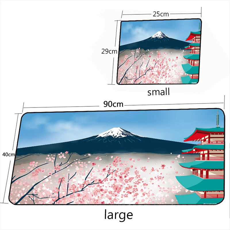 Japanese-style Art Mouse Pad XL Mount Fuji Large Desk Mat 40*90/40*80cm Gaming Mouse Pad Rubber Keyboard Mousepad Carpet for LOL