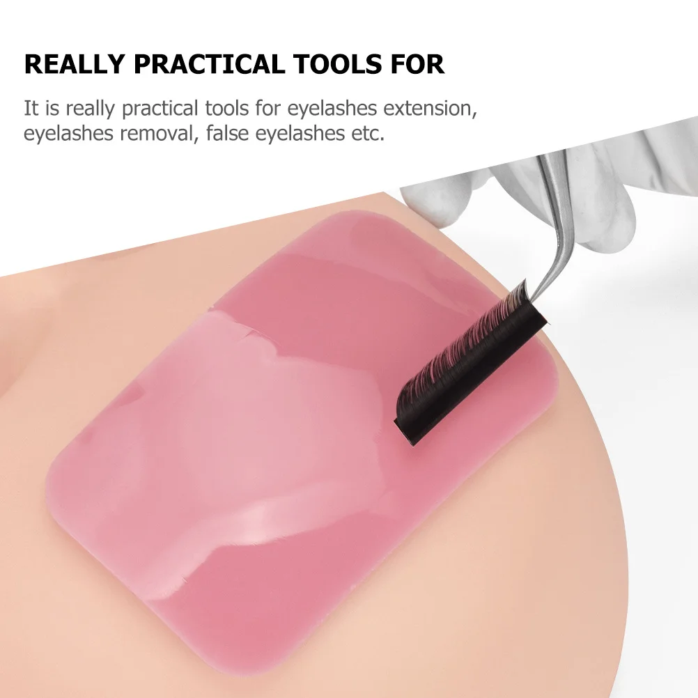 Almofadas de silicone para testa, ferramenta de enxerto para uso de cílios, suporte para cílios postiços, suprimentos de extensão de palete, leve e não irritante