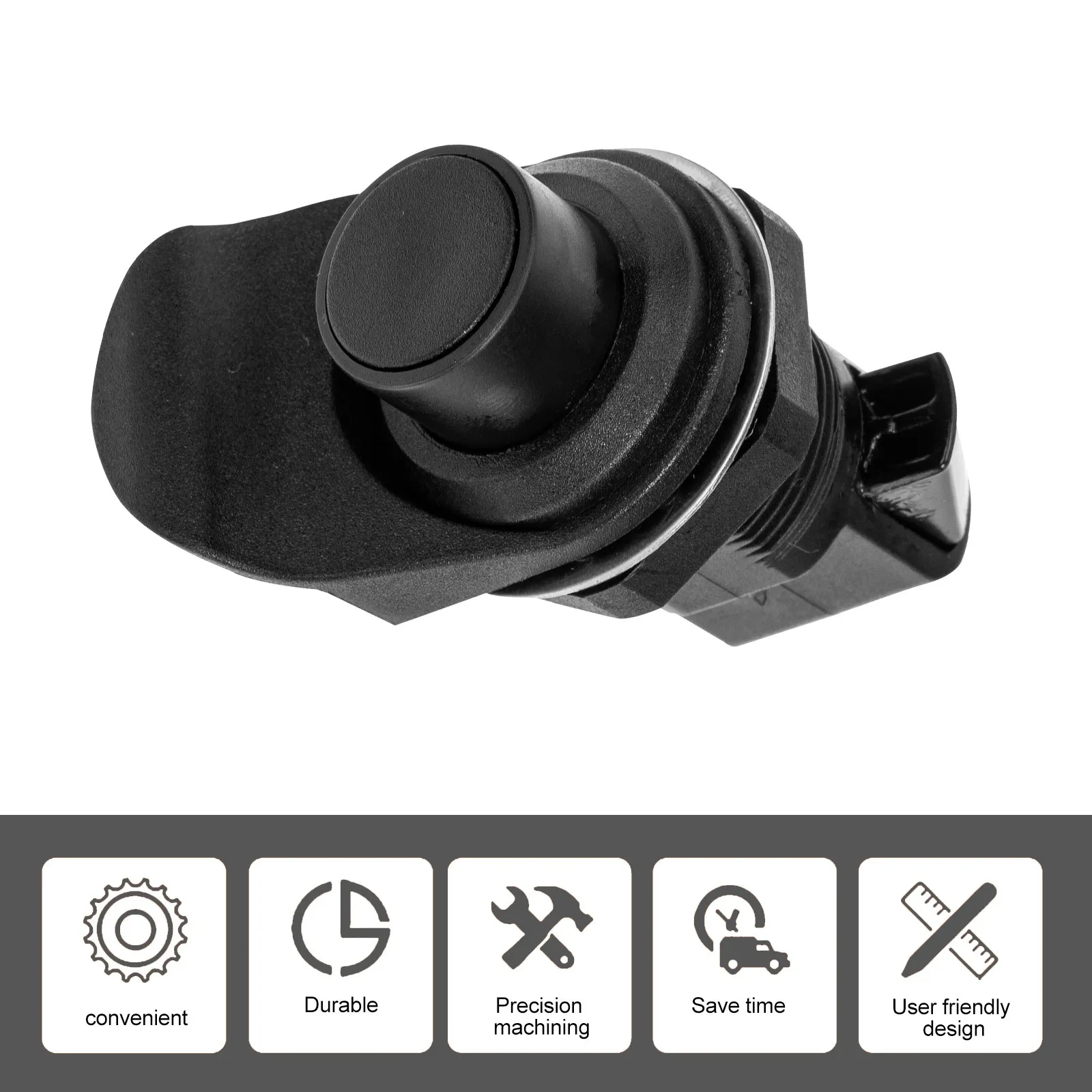 

1Set Push Button Latch Plastic Lock Push to Close Latch for Boat Door Cabinet Drawer Glove Box High Sensitivity Fast Response