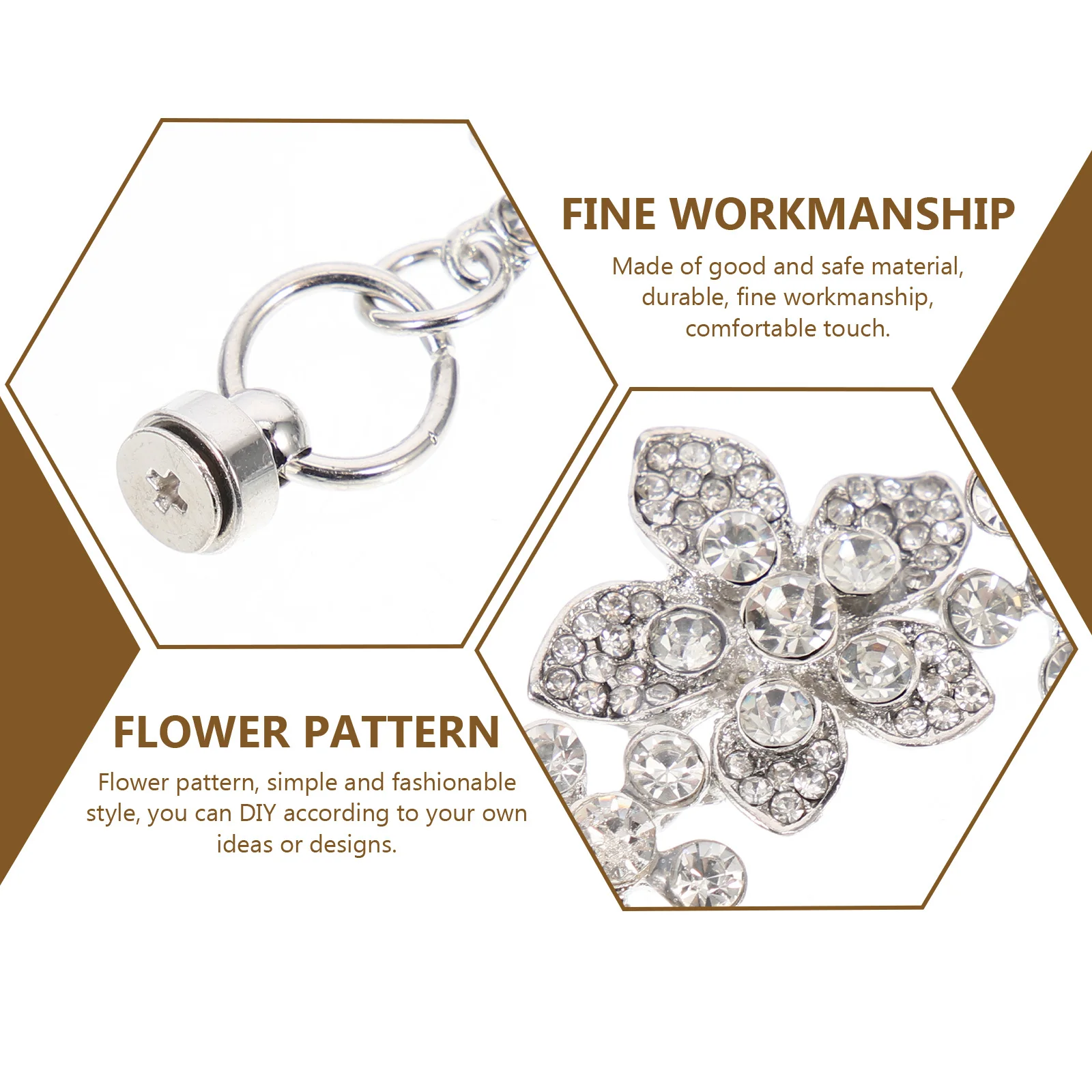 

Phone Case Chain Full Rhinestone Safe Material Comfortable Drop Resistance Phone Case Finger Strap DIY Personalized Style