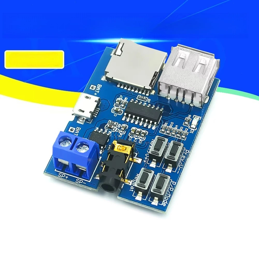 2/5/10PCS  TF card U disk MP3 Format decoder board module amplifier decoding audio Player