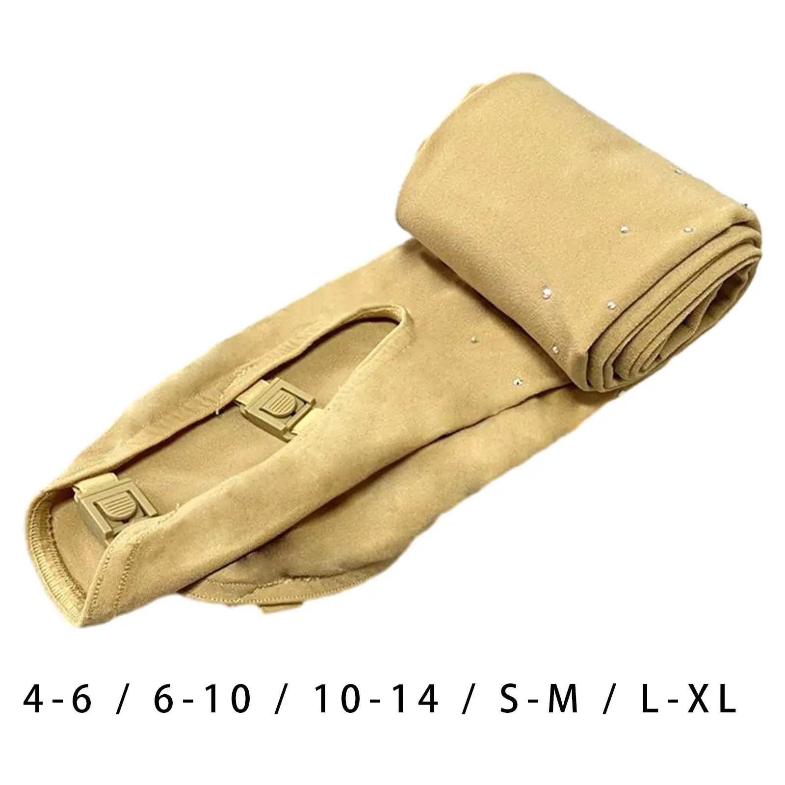 Eiskunstlauf-Strumpfhose, Eislaufen über dem Stiefel, Strumpfhosen, Strümpfe, Strasssteine, Dekor, Schnallen-Skate-Strumpfhose für Gymnastik