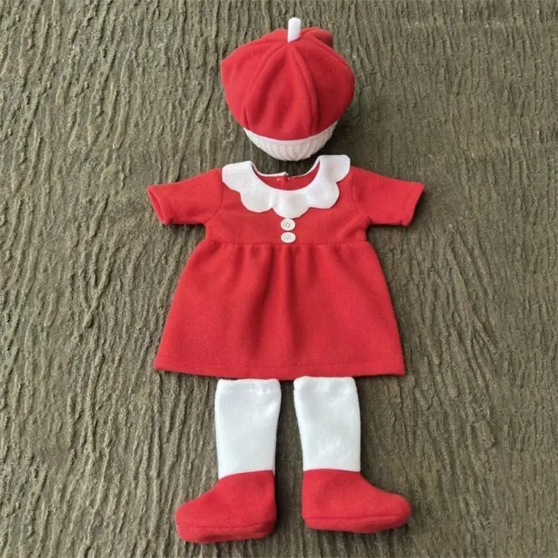 

D5QA Christmas Newborn Photography Costume Suit Baby Girl Boy Birthday Festival