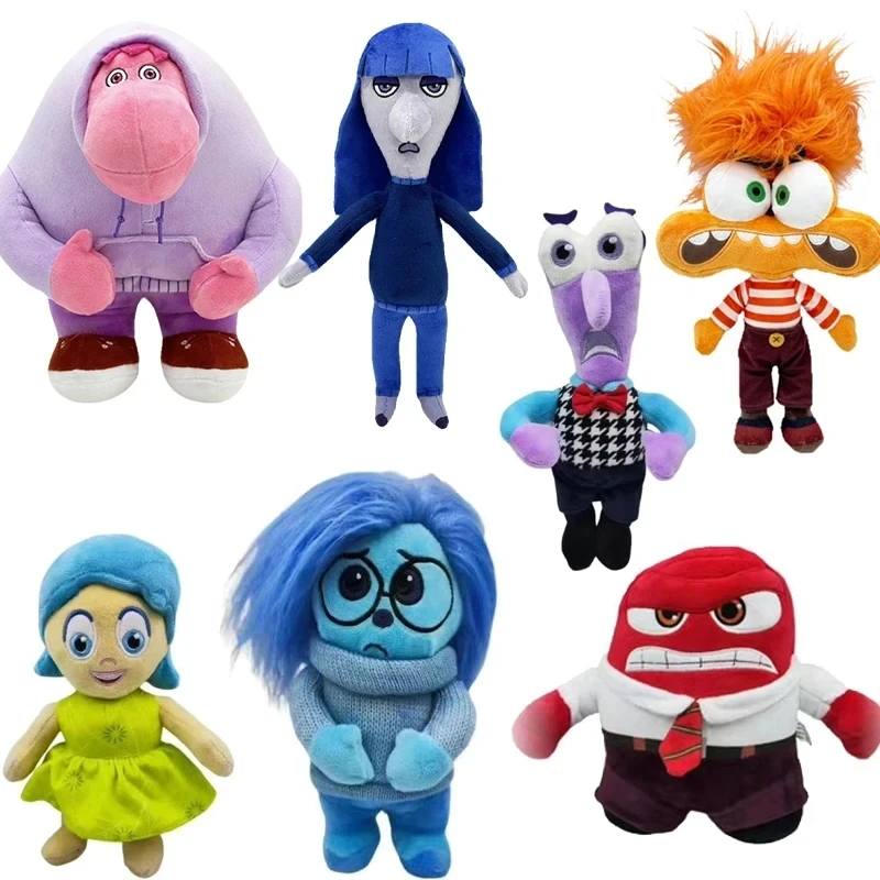 2024 New Inside Out 2 Plush Anxiety Doll Cute Joy Fear Anger Disgust Sorrow Riley Plush Series Toy Birthday Gift