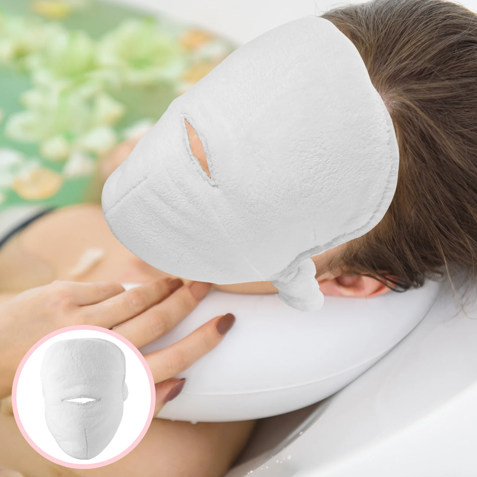 

Cold and Hot Compress Face Towel Mask Beauty Facial The Masks Coral Fleece Compressing