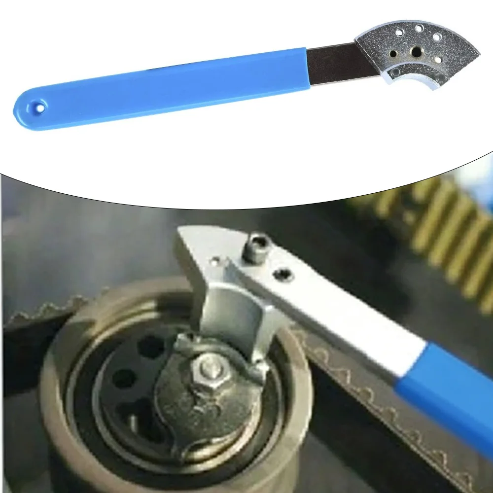 

Timing Belt Tensioner Wrench Tool 18mm Pin Spacing 3mm Pin Diameter 5 Positions Adjustable Tensioning Pulley Wrench Universal