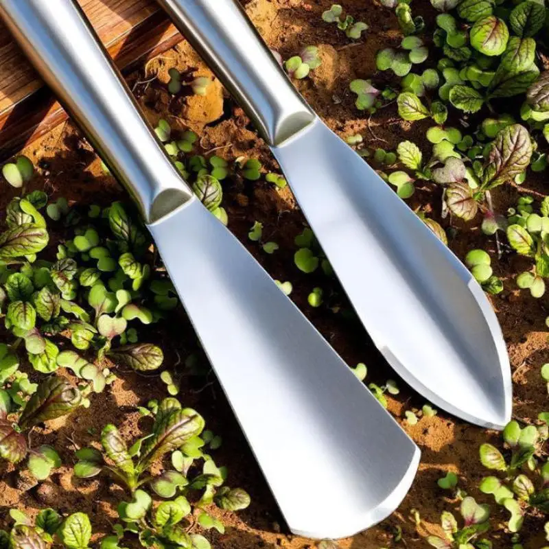 Heavy Duty Garden Shovel 1Pcs Thickened Steel Weeding Hoe for Digging Vegetables Planting and Yard Care