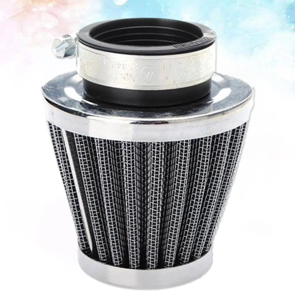 

Motorcycle Air Filter 35Mm High Flow Stainless Steel Cleaner Kit Increases Horsepower Acceleration Washable Reusable Accordion