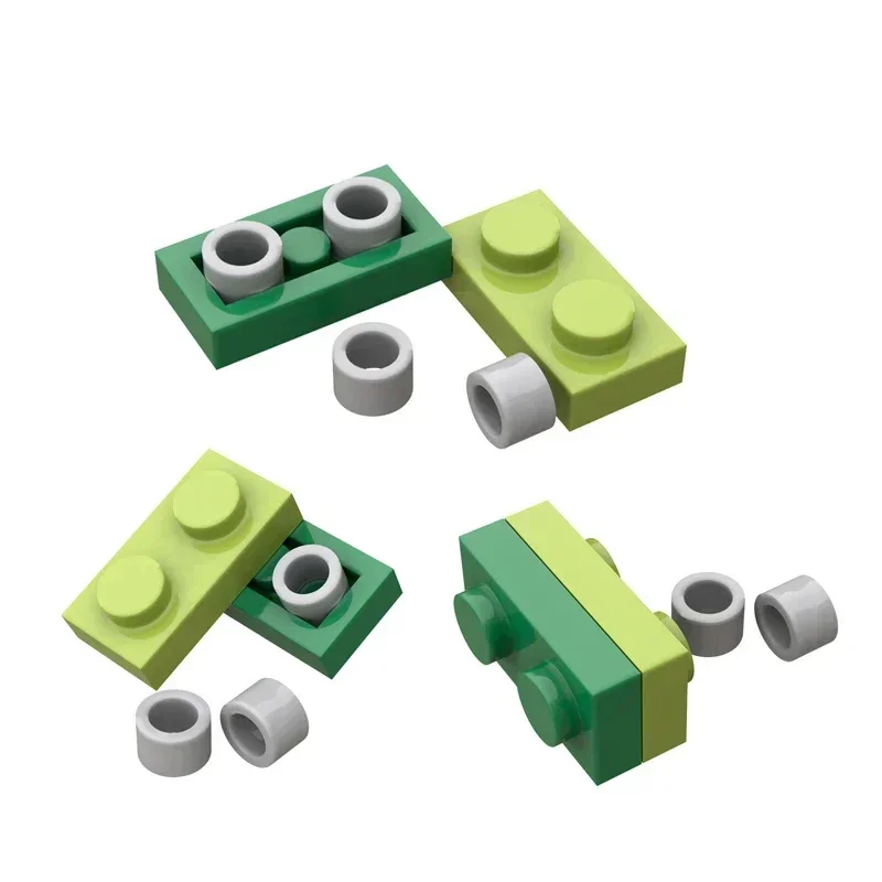 MOC Parts Creative 50Pcs Special Stud Inverters Building Block Toy For Cheating Piece With Small Dot Back to Back Cylinder Brick