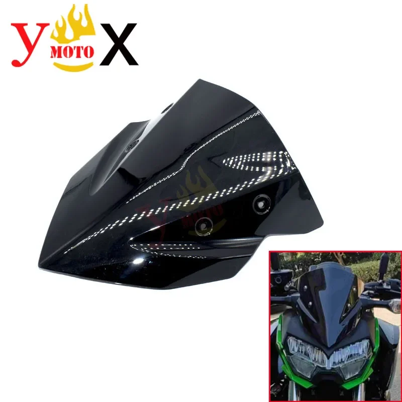 Z 400 19-21 Black Motorcycle ABS Windscreen Windshield Front Air Deflector Glass For KAWASAKI Z400 2019-2021 2020