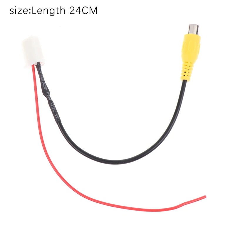 Innovative Practical 4 Pin Car Male Connector Radio Cable Adapter For Back Up Reverse Camera Input Plug